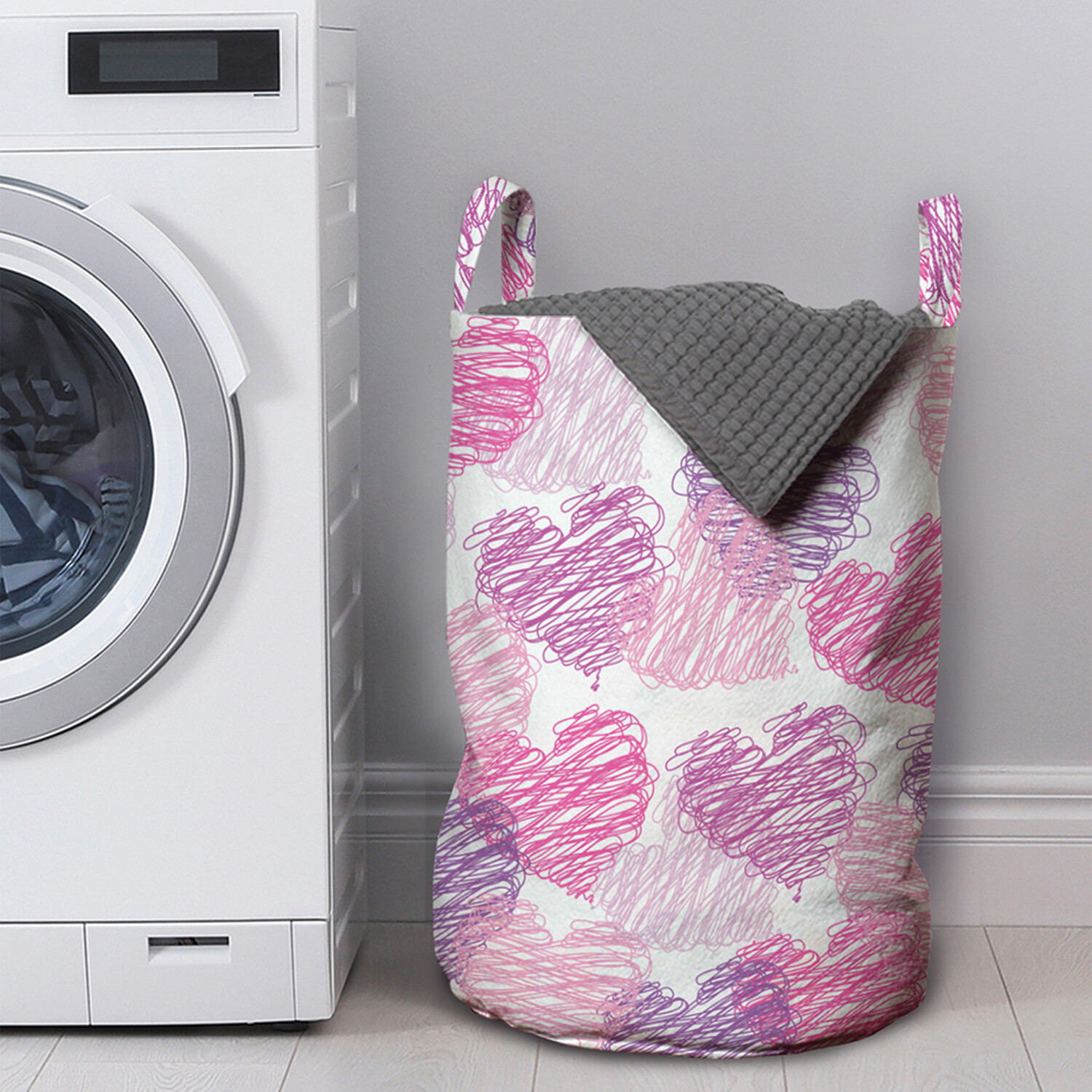 

Корзина для белья в ванную, органайзер JoyArty Мелковые сердечки 50x35 см, серия 1-50