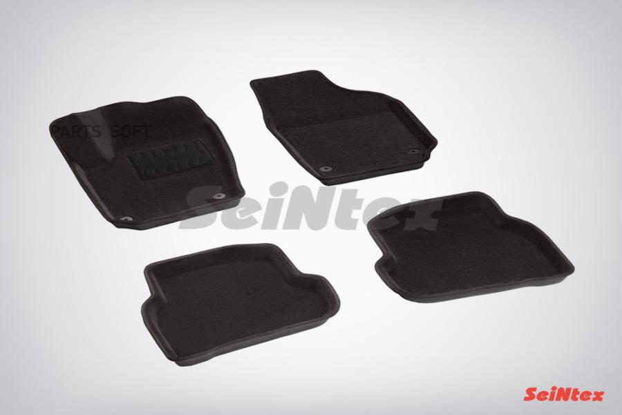 

Ворсовые 3D коврики в салон Seintex для Volkswagen Polo Sedan 2010-2018 (черные)