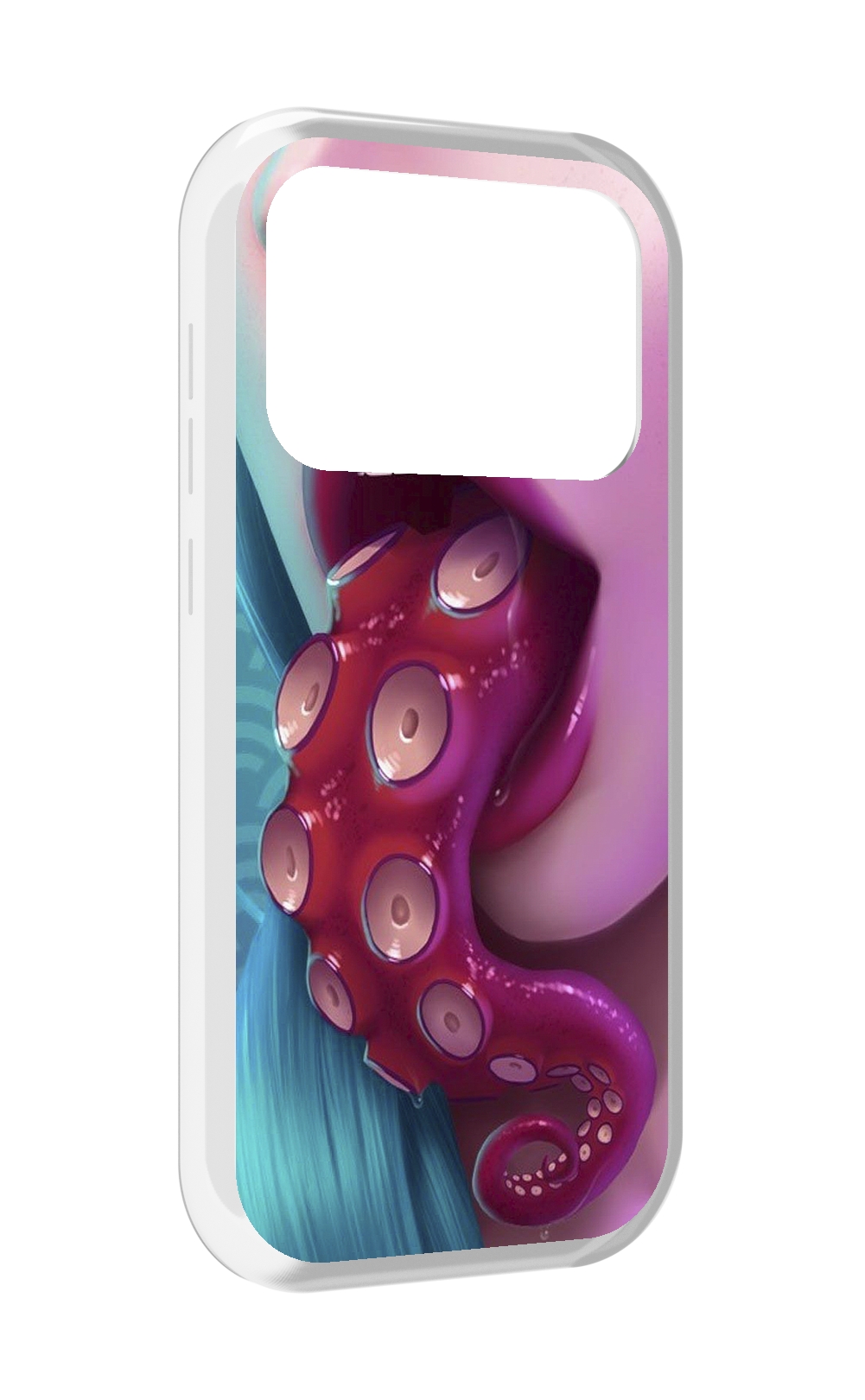 

Чехол MyPads девушка с щупальцой женский для Oukitel F150 Air1 Pro / F150 Air1, Прозрачный, Tocco