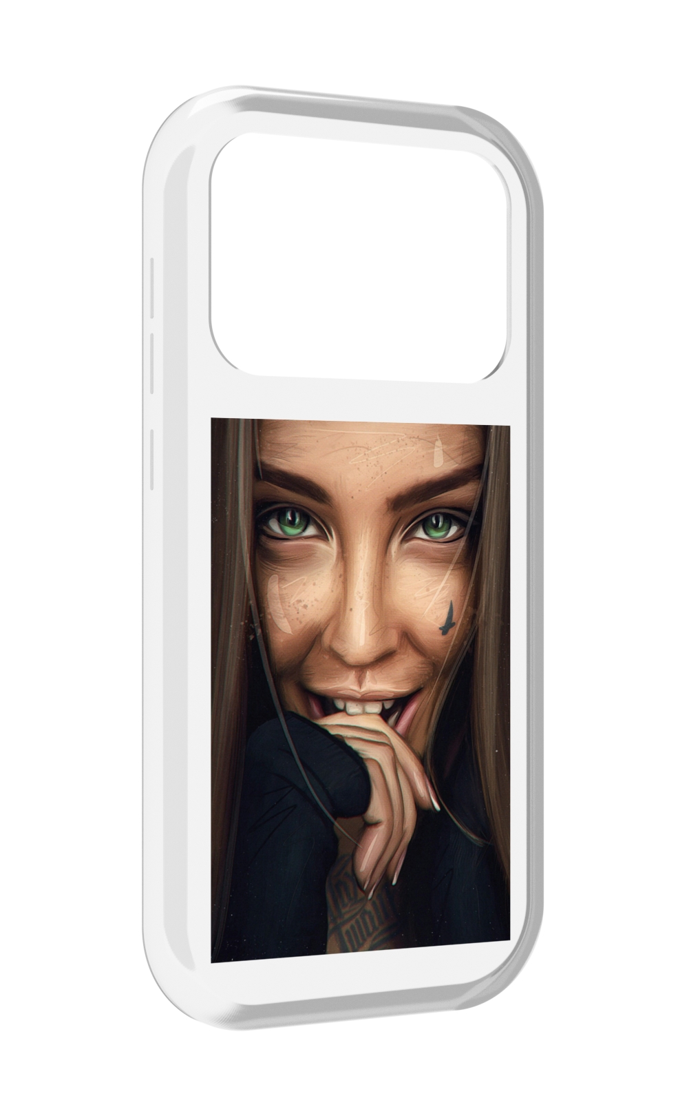 Чехол MyPads девушка улыбается женский для Oukitel F150 Air1 Pro / F150 Air1