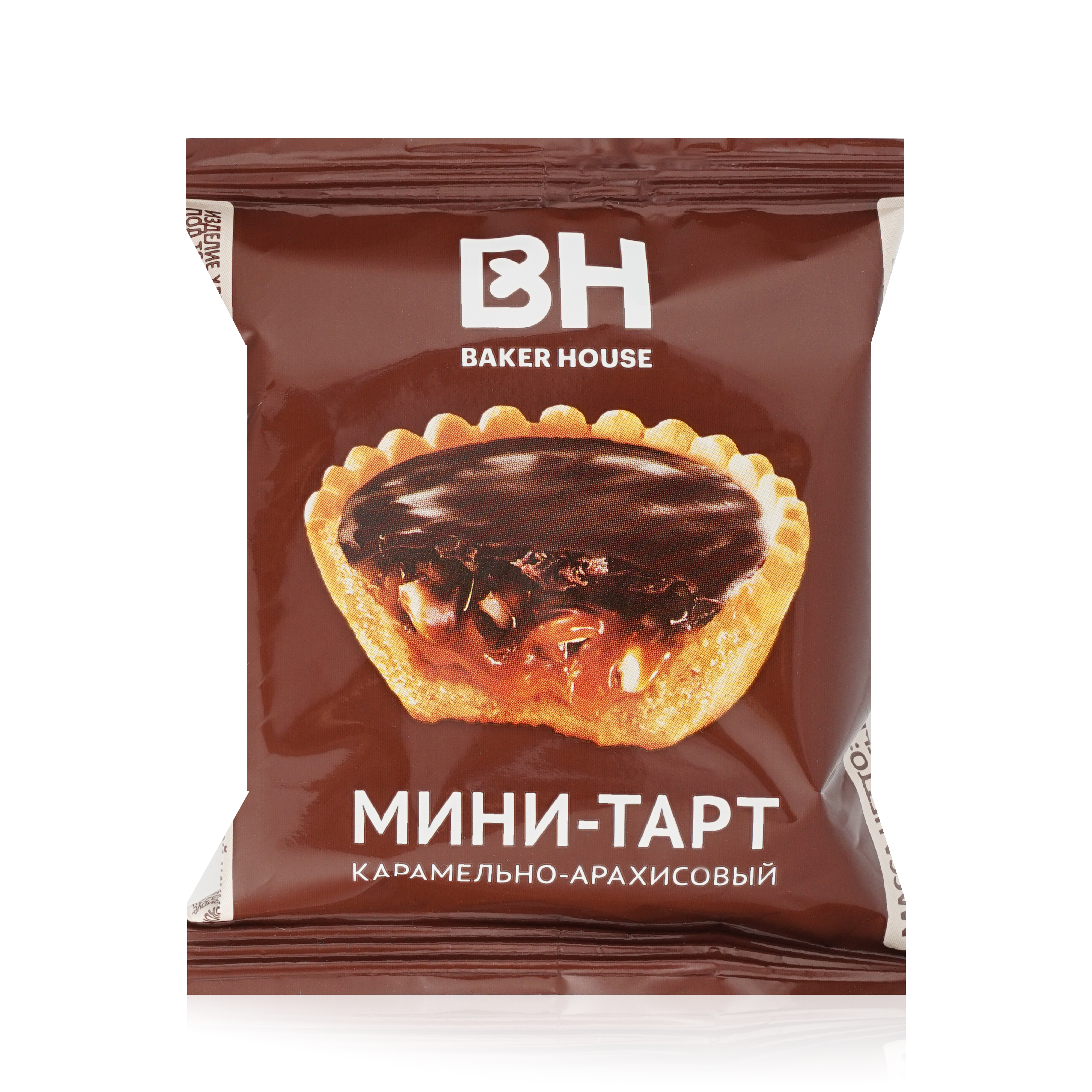 

Пирожное Baker House Мини-тарт с карамельно-арахисовой начинкой 40 г