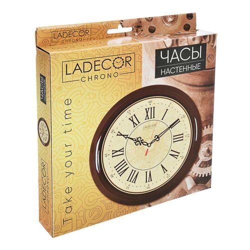 фото Часы настенные кварцевые ladecor chrono 30 см в ассортименте