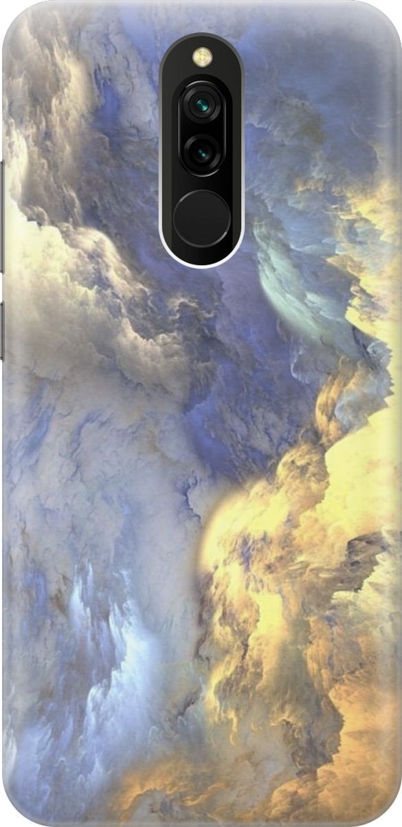 

Силиконовый чехол на Xiaomi Redmi 8 "Желто-синие облака", Желтый;синий, 6321