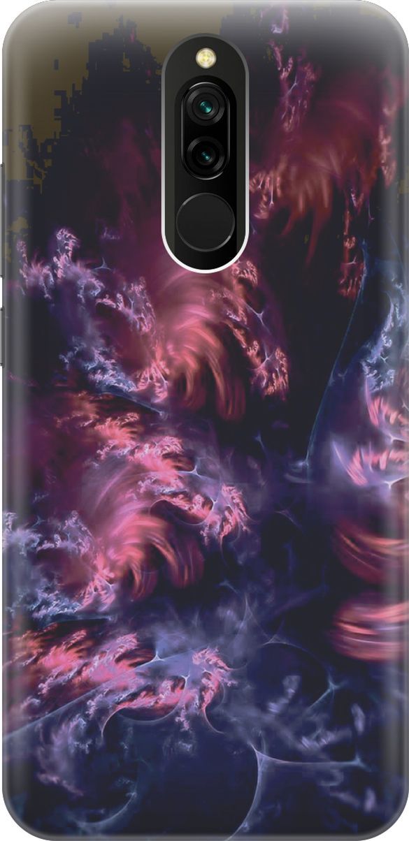 

Силиконовый чехол на Xiaomi Redmi 8 "Розово-фиолетовые молнии", Розовый;фиолетовый, 6321