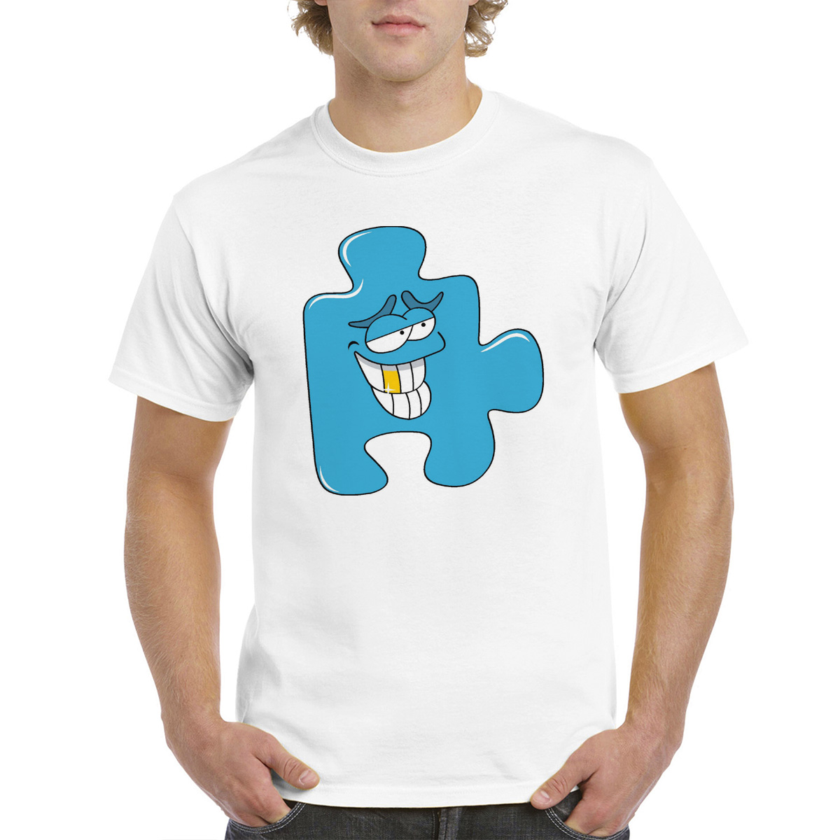 

Футболка унисекс CoolPodarok M0114043 белая 48 RU, Белый, M0114043