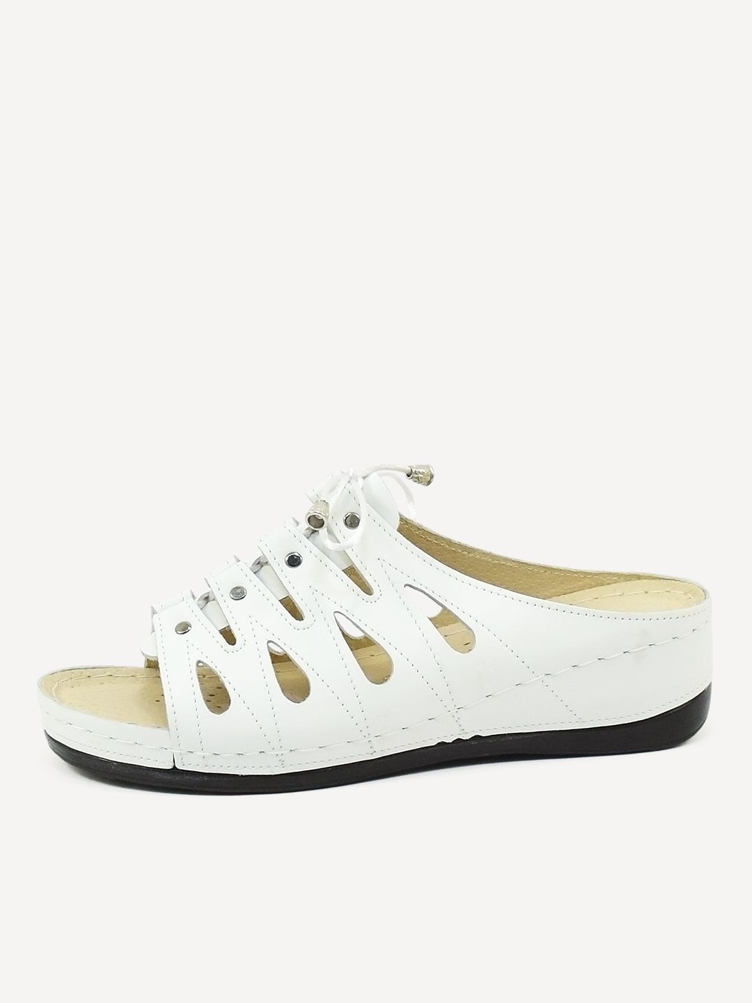 Сабо женские Melitta Shoes 008 белые 37 RU