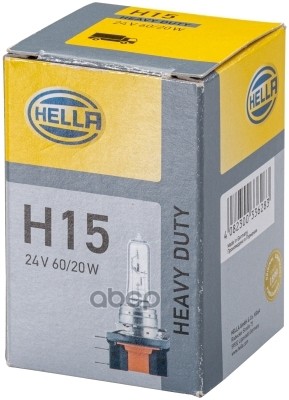 

Лампа Накаливания, H15 24V 15/55W HELLA арт. 8GJ168119-241