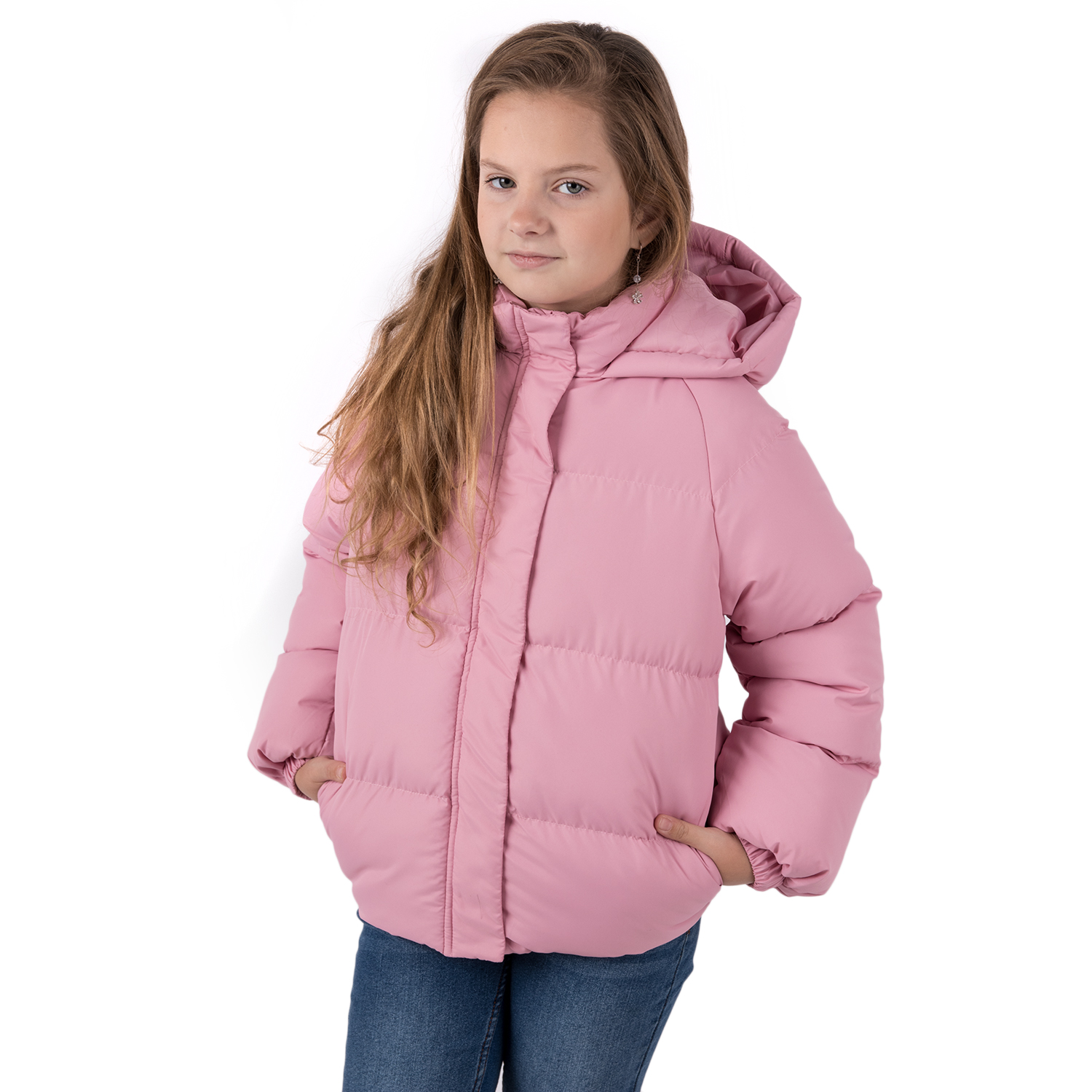 фото Куртка утепленная fun time розовый zpfw21-004 pink р.146