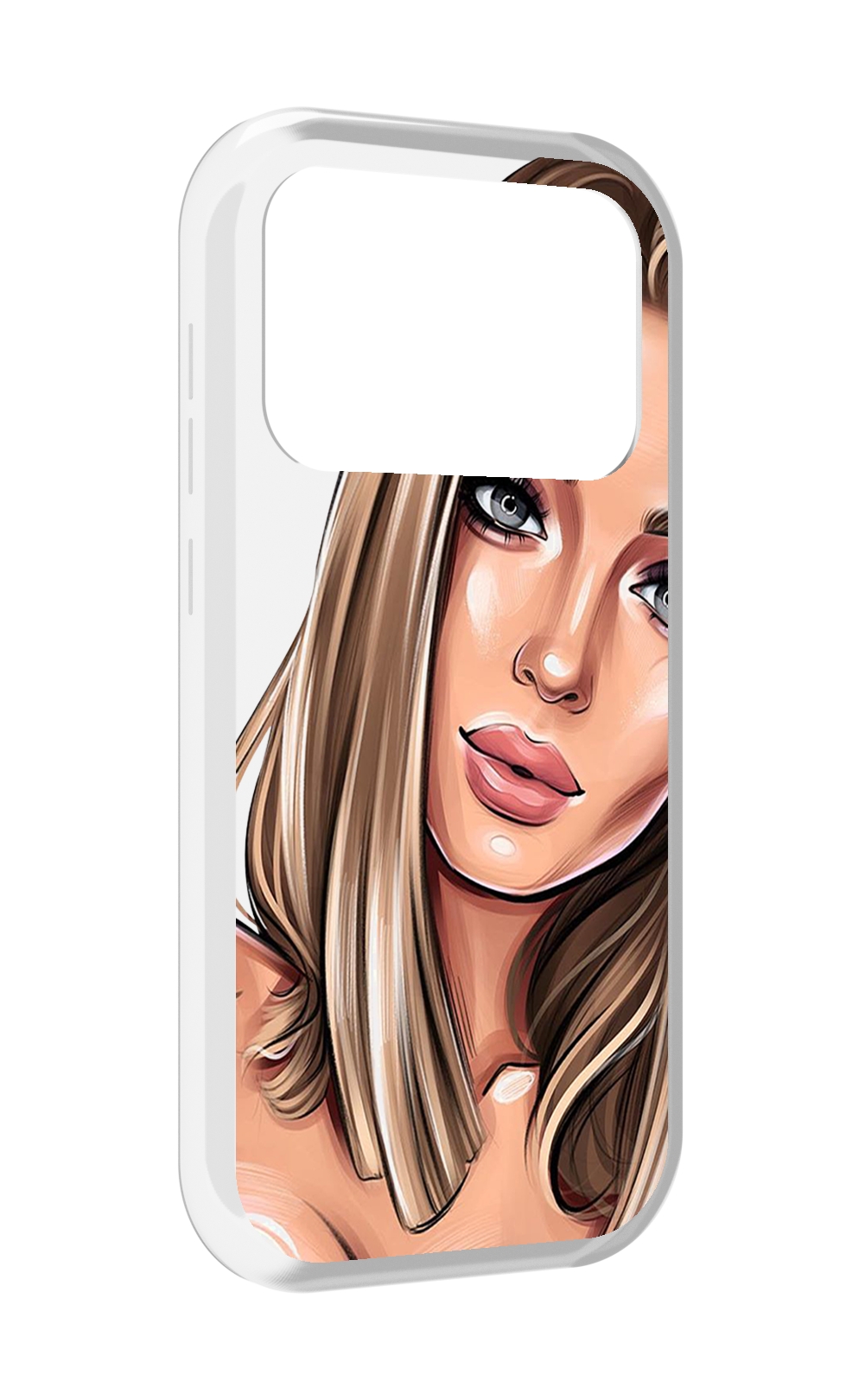 

Чехол MyPads девушка-с-каре женский для Oukitel F150 Air1 Pro / F150 Air1, Прозрачный, Tocco