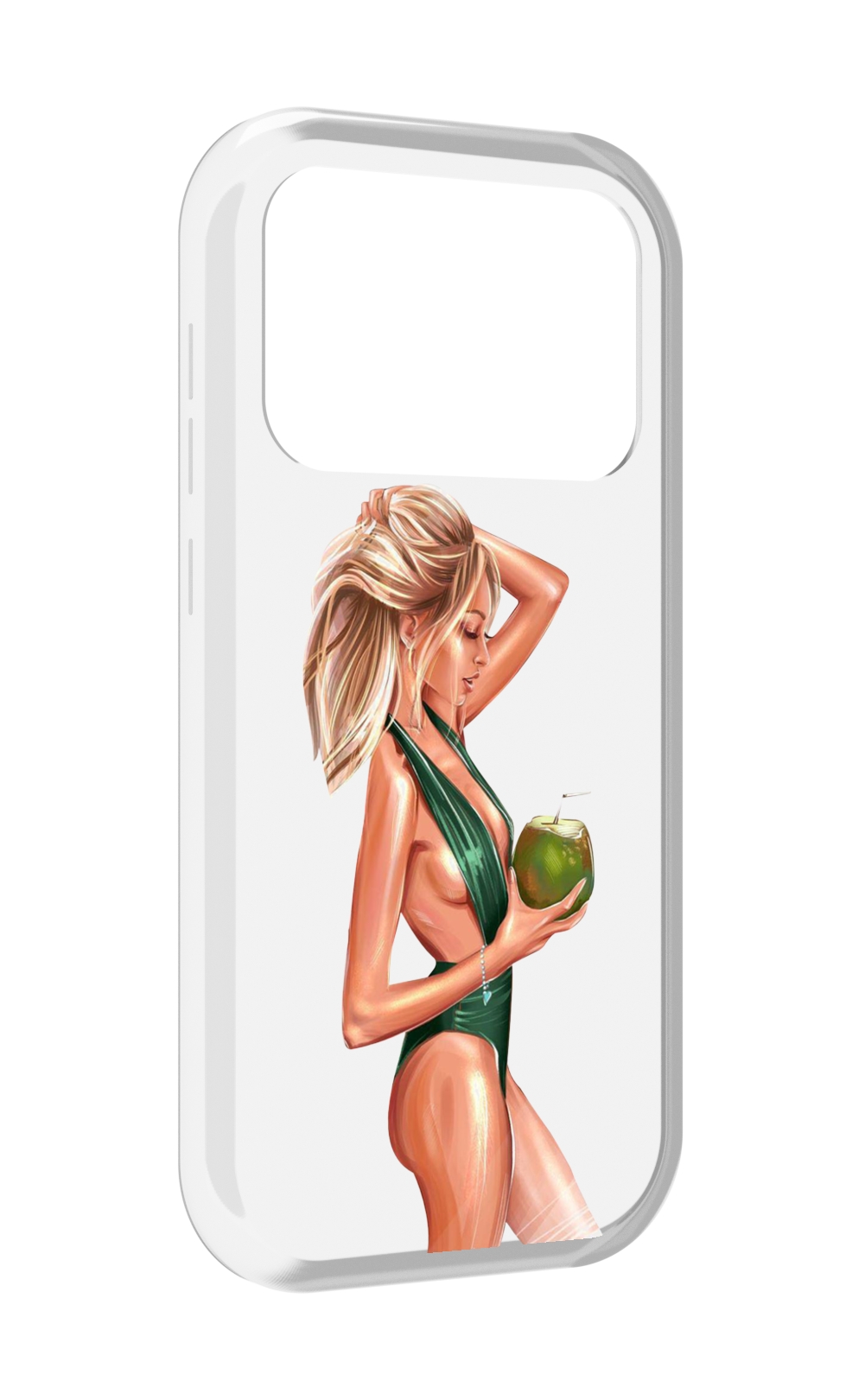 

Чехол MyPads девушка-с-кокосом-в-зеленом-купальнике женский для Oukitel F150 Air1 Pro /..., Прозрачный, Tocco
