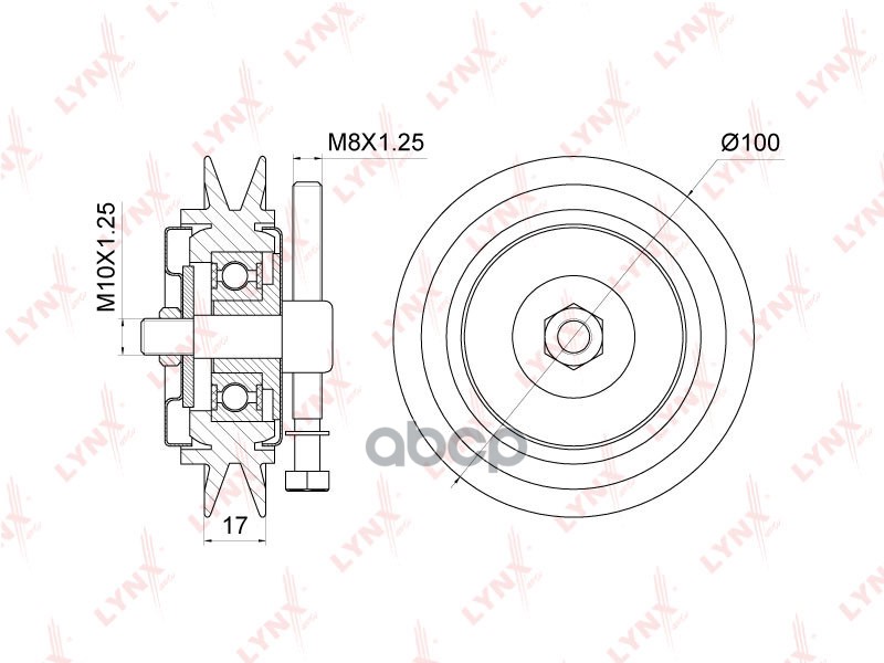 

Ролик Натяжной Приводного Ремня LYNXauto арт. PB5049