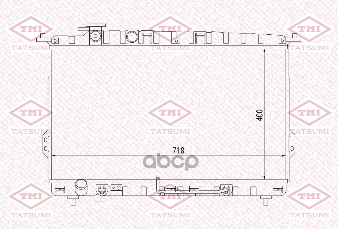 Радиатор Охлаждения  Hyundai Sonata 98-> TATSUMI арт. TGA1050