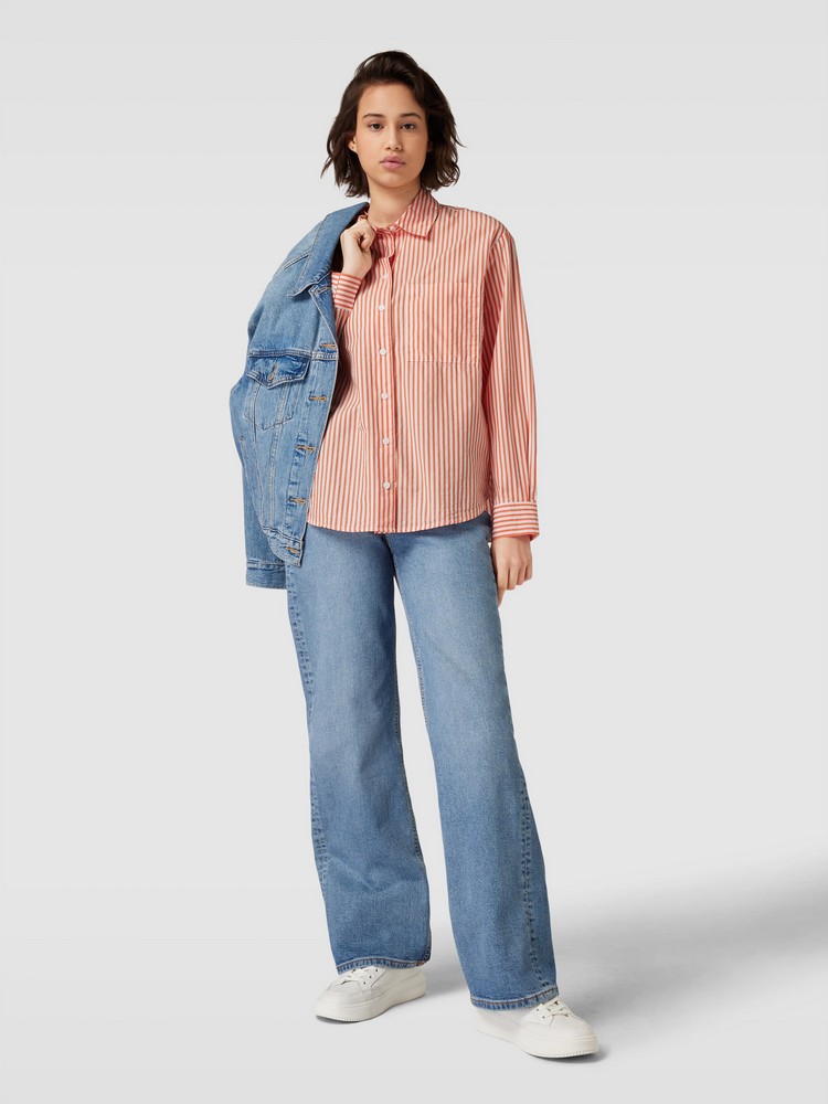 

Рубашка женская Marc O'Polo Denim M41093942357 оранжевая XL, Оранжевый, M41093942357