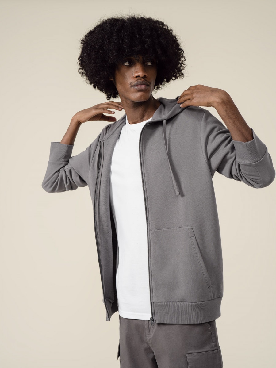 

Толстовка мужская Outhorn HOL22-BLM601 серая 3XL, HOL22-BLM601