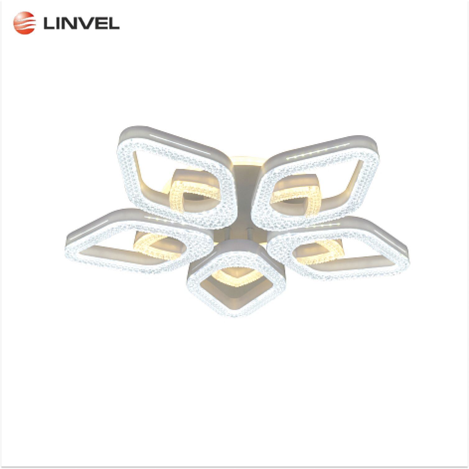 

Светильник потолочный светодиодный Linvel MS1101/5+1 Руби 3000-6000K диммируемый с ПДУ, MS 1101/5+1 114W