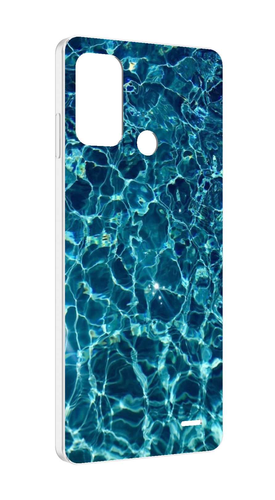 

Чехол MyPads красивая голубая вода для ZTE Blade A52, Прозрачный, Tocco