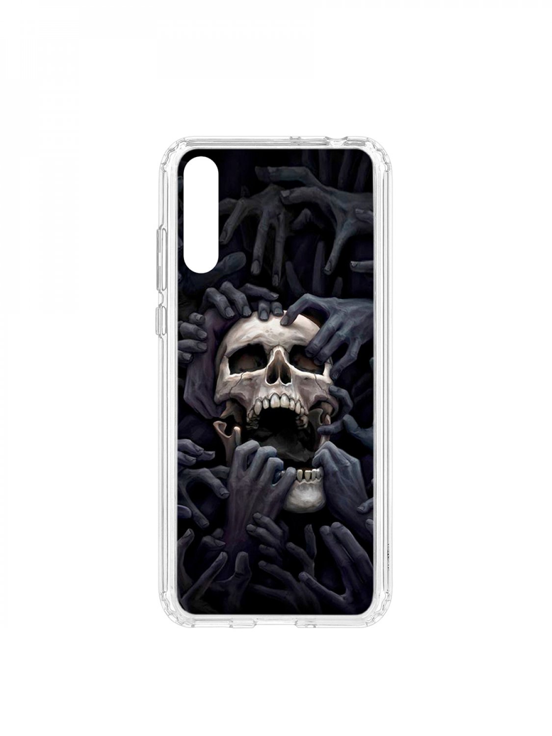 фото Чехол для huawei y8p kruche print skull hands кruче