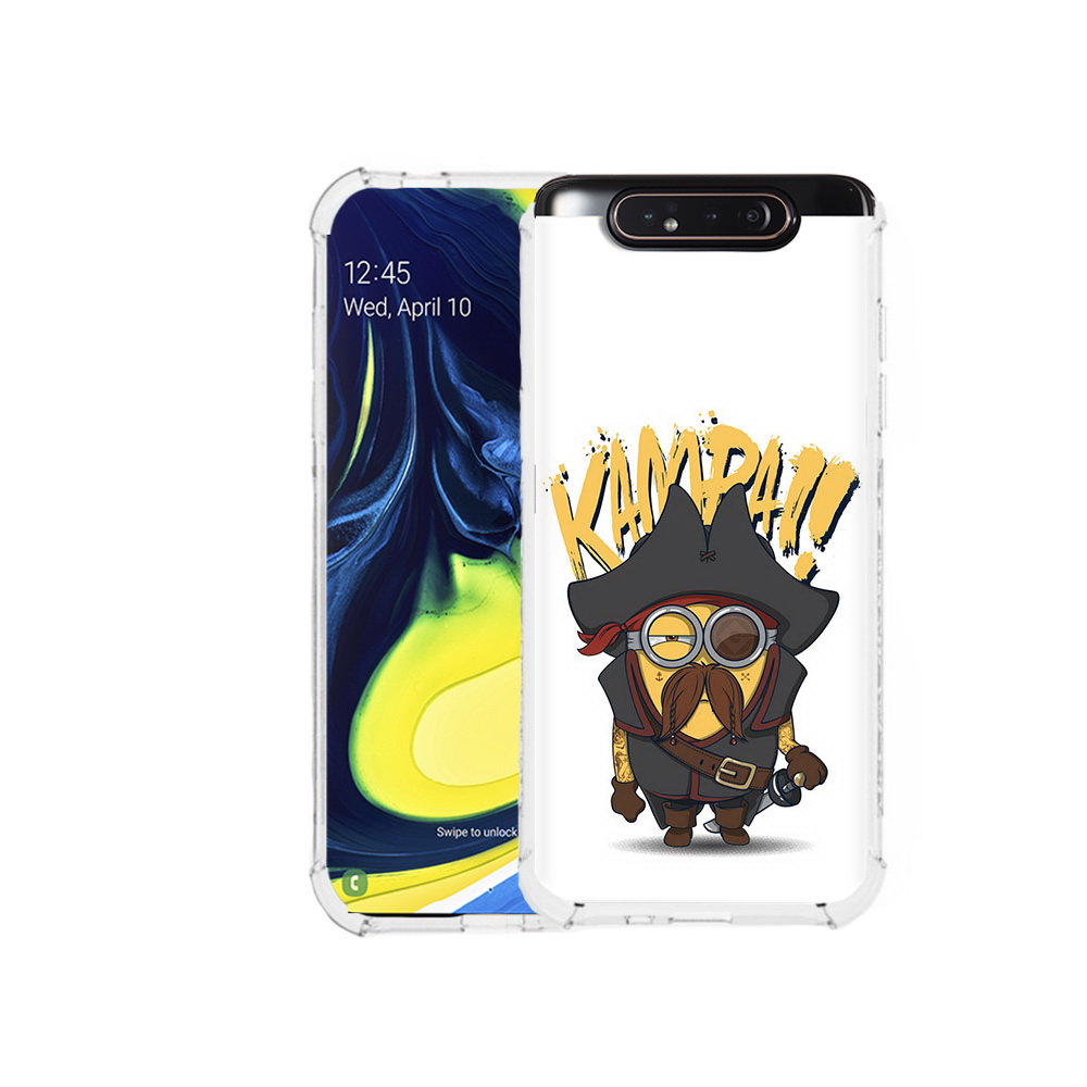 

Чехол MyPads Tocco для Samsung Galaxy A80 миньон пират (PT128473.599.476), Прозрачный, Tocco