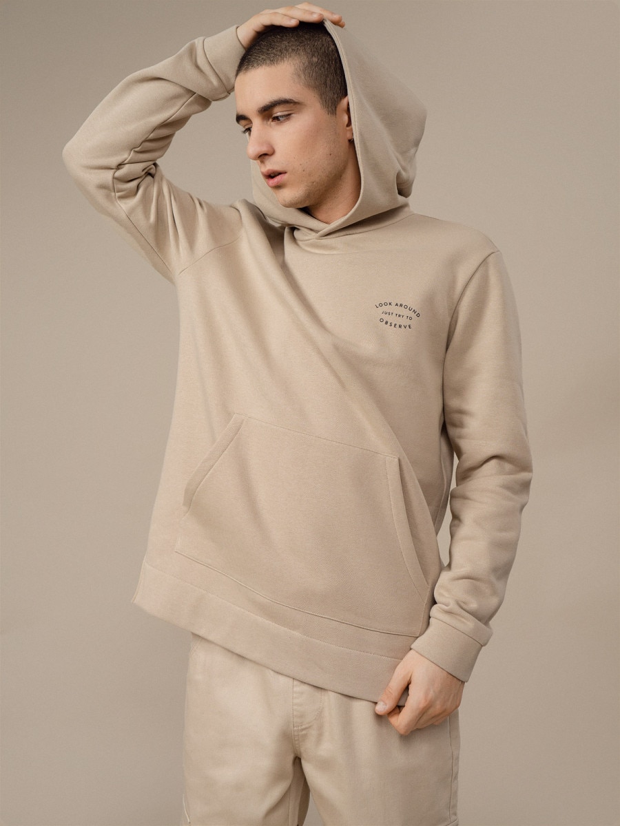 

Худи мужское Outhorn HOL22-BLM607 бежевое 2XL, HOL22-BLM607