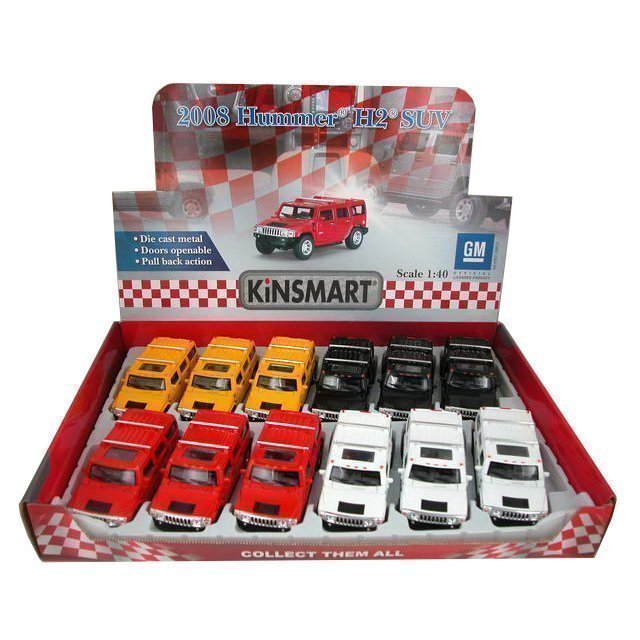 

Модель 1:40 КТ5337D HUMMER H2 SUV(цена за 1шт.), Разноцветный
