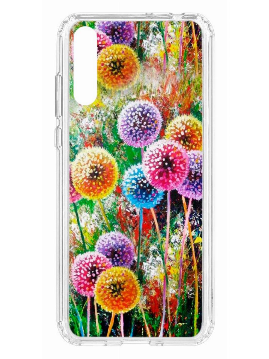 фото Чехол для huawei y8p kruche print одуванчики кruче