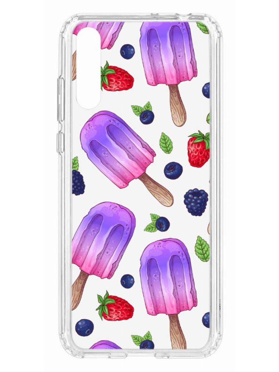 

Чехол для Huawei Y8P Kruche Print Ice Cream, Прозрачный;разноцветный