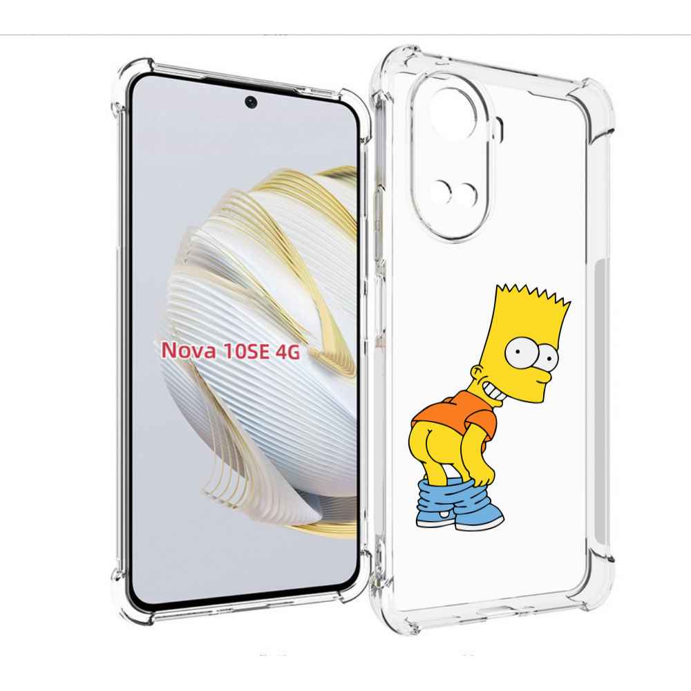 

Чехол MyPads барт-симпсон-довольный для Huawei Nova 10 SE, Прозрачный, Tocco