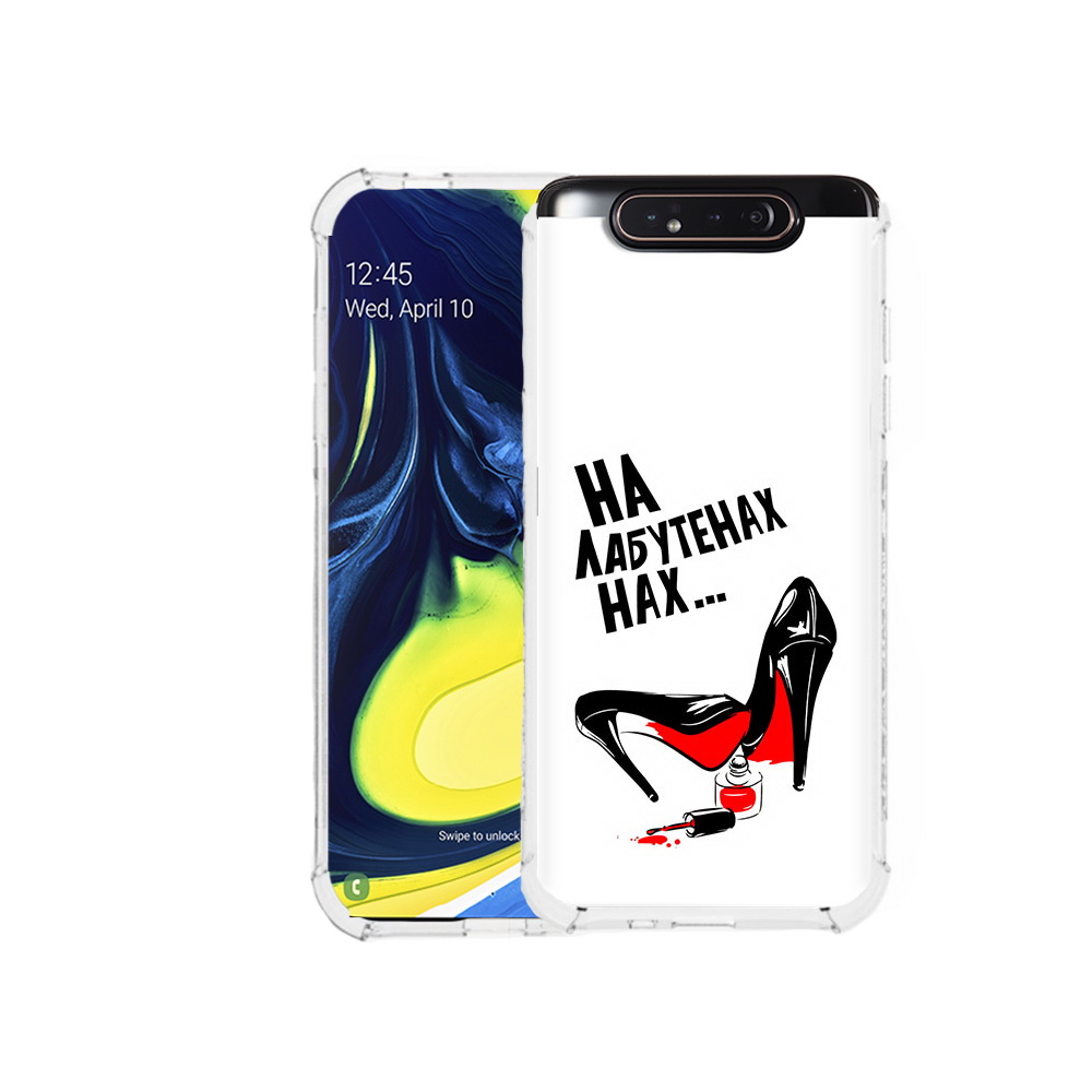 

Чехол MyPads Tocco для Samsung Galaxy A80 на лабутенах (PT128473.599.493), Прозрачный, Tocco