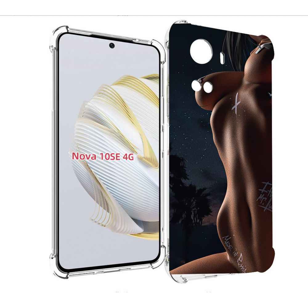 

Чехол MyPads белые-татуировки-на-теле для Huawei Nova 10 SE, Прозрачный, Tocco