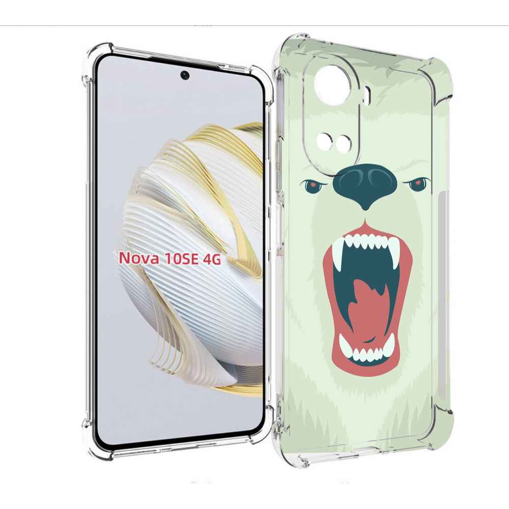 

Чехол MyPads белый-медведь для Huawei Nova 10 SE, Прозрачный, Tocco