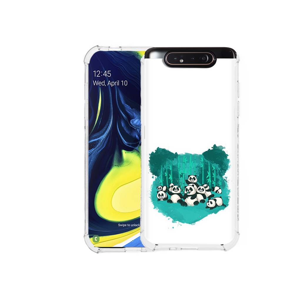 

Чехол MyPads Tocco для Samsung Galaxy A80 нарисованные панды (PT128473.599.508), Прозрачный, Tocco