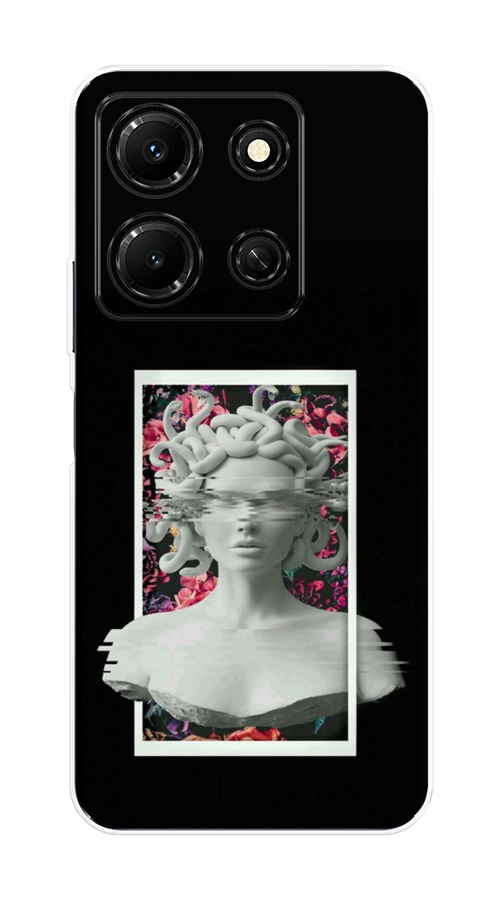 

Чехол на Infinix Note 30i "Web Punk Медуза Горгона", Черный;серый, 3104350-6