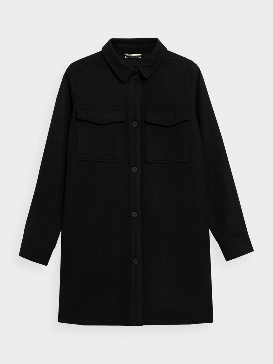 Пальто женское Outhorn HOL22-KUDC601 черное XS