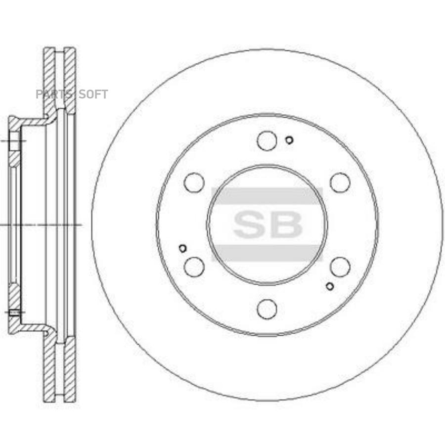 

Диск Тормозной Передний Ssangyong Rexton I/Ii Sd3040 Sangsin brake арт. SD3040