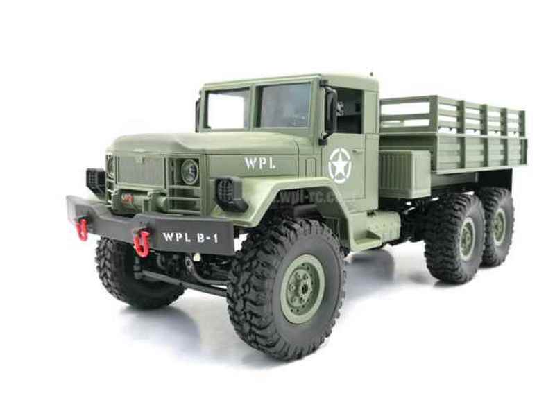 фото Радиоуправляемая машина wpl военный грузовик (зеленый) 6wd 2.4g 1, 16 kit