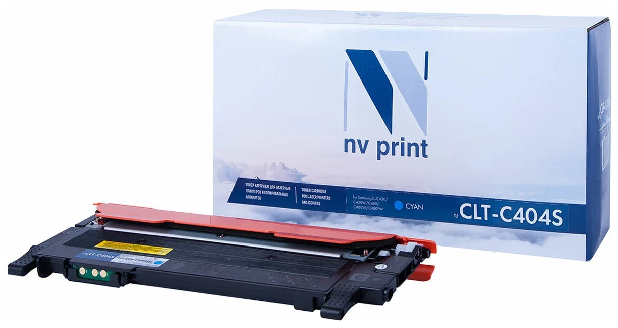 

Картридж для МФУ NV Print CLT-C404S (42920) голубой, совместимый, CLT-C404S