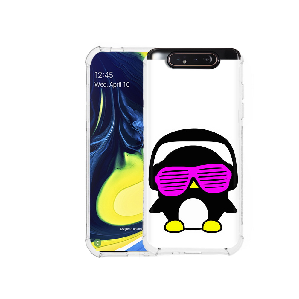 

Чехол MyPads Tocco для Samsung Galaxy A80 пингвин (PT128473.599.541), Прозрачный, Tocco