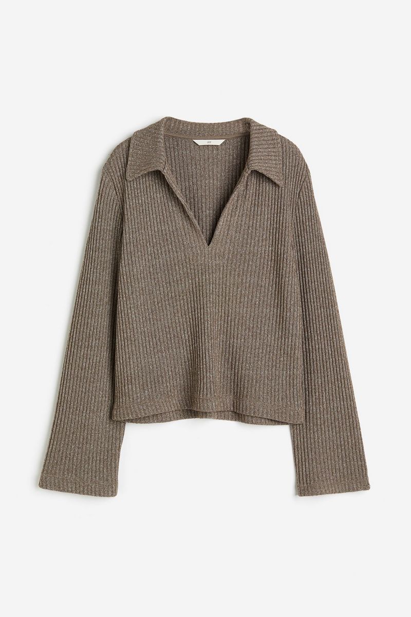 

Пуловер женский H&M 1218607 коричневый L, 1218607