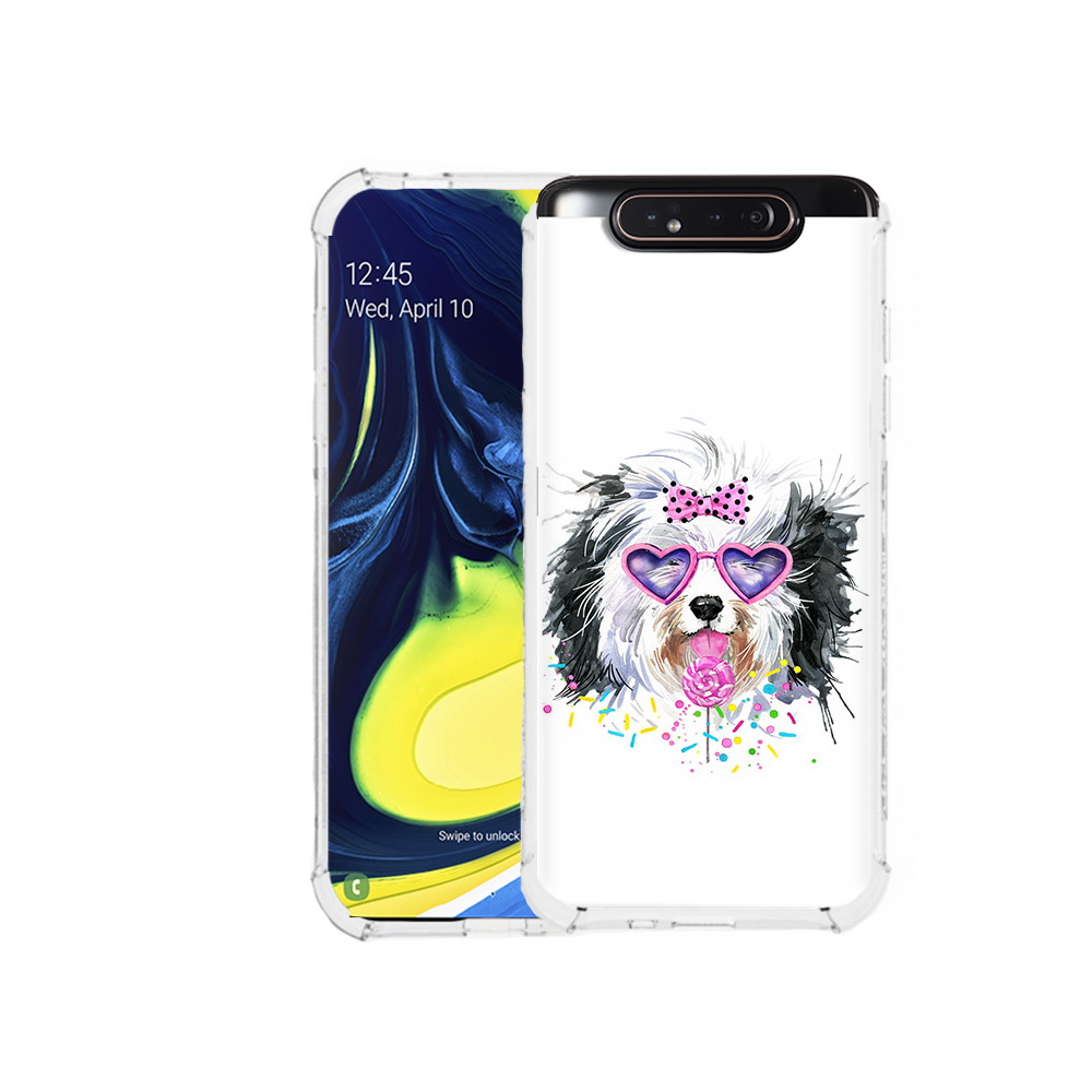 

Чехол MyPads Tocco для Samsung Galaxy A80 пушистик (PT128473.599.559), Прозрачный, Tocco