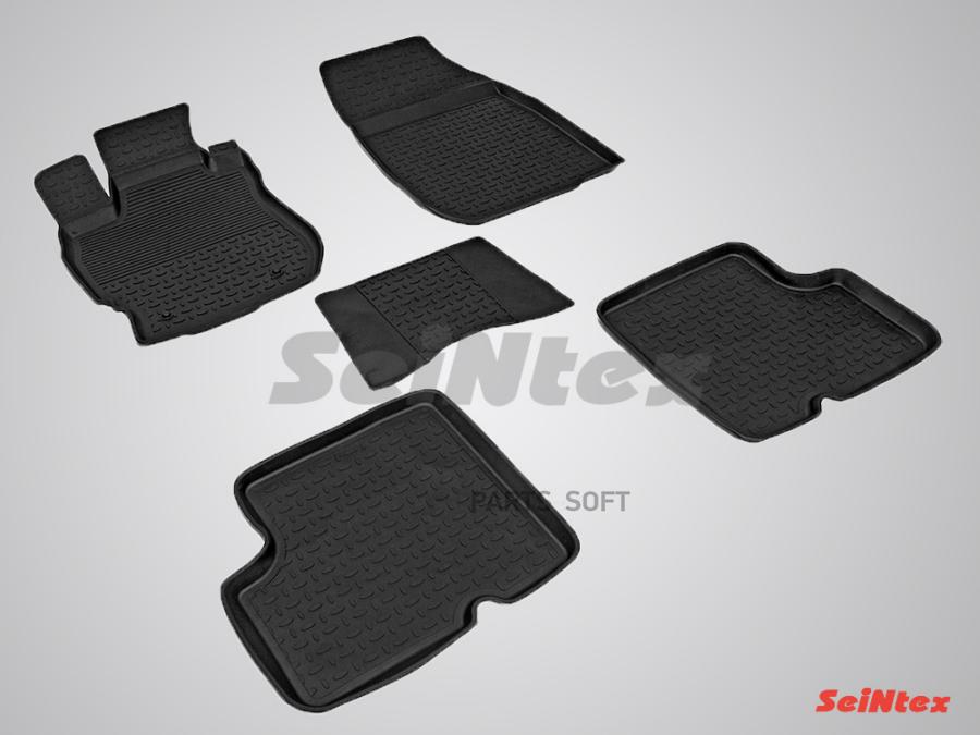 

Резиновые коврики SEINTEX с высоким бортом для Nissan Almera IV 2013- / 84088