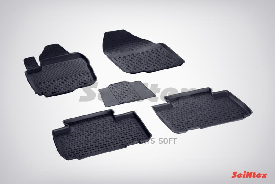 

Резиновые коврики SEINTEX с высоким бортом для Toyota RAV4 IV 2012- / 84781