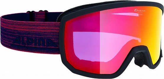 

Очки горнолыжные Alpina Scarabeo MM zyl. black matt MM red zyl.S2/MM red zyl. S2 L50