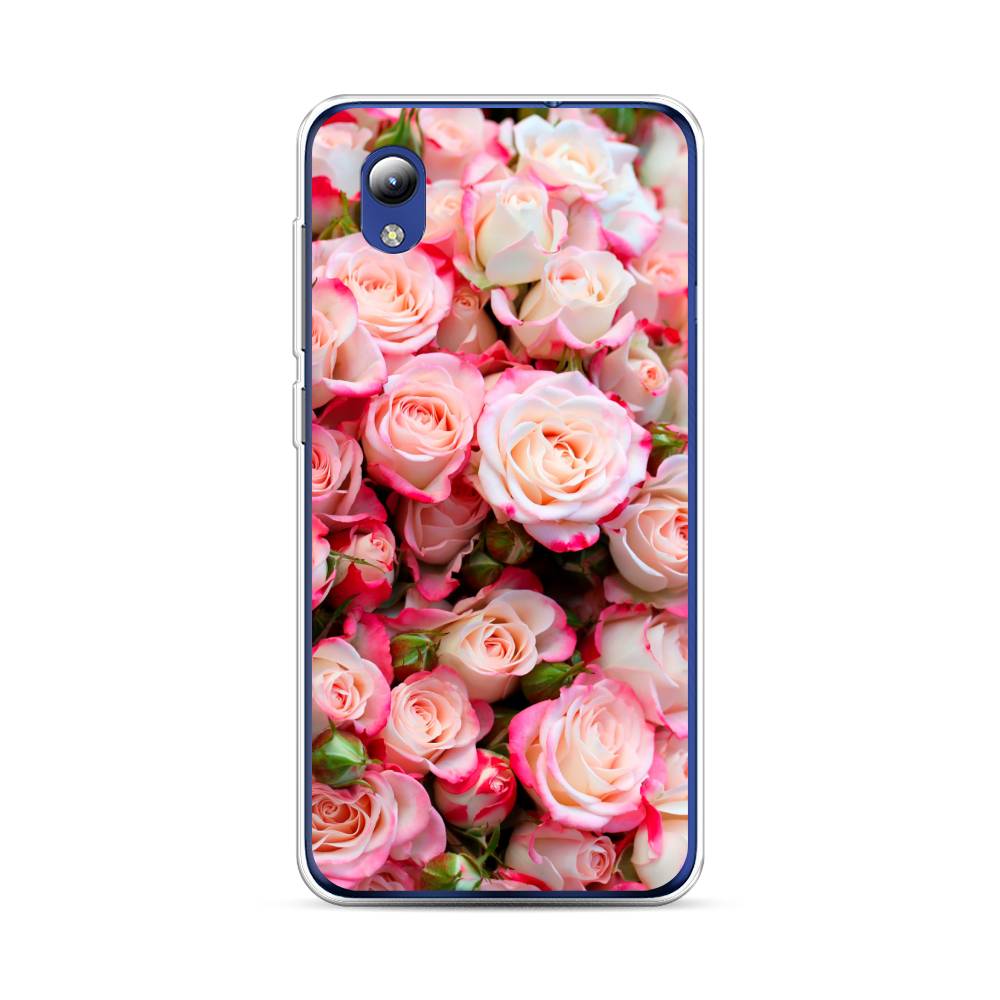 

Чехол на ZTE Blade A3 2019 Много роз, Розовый, 134750-2