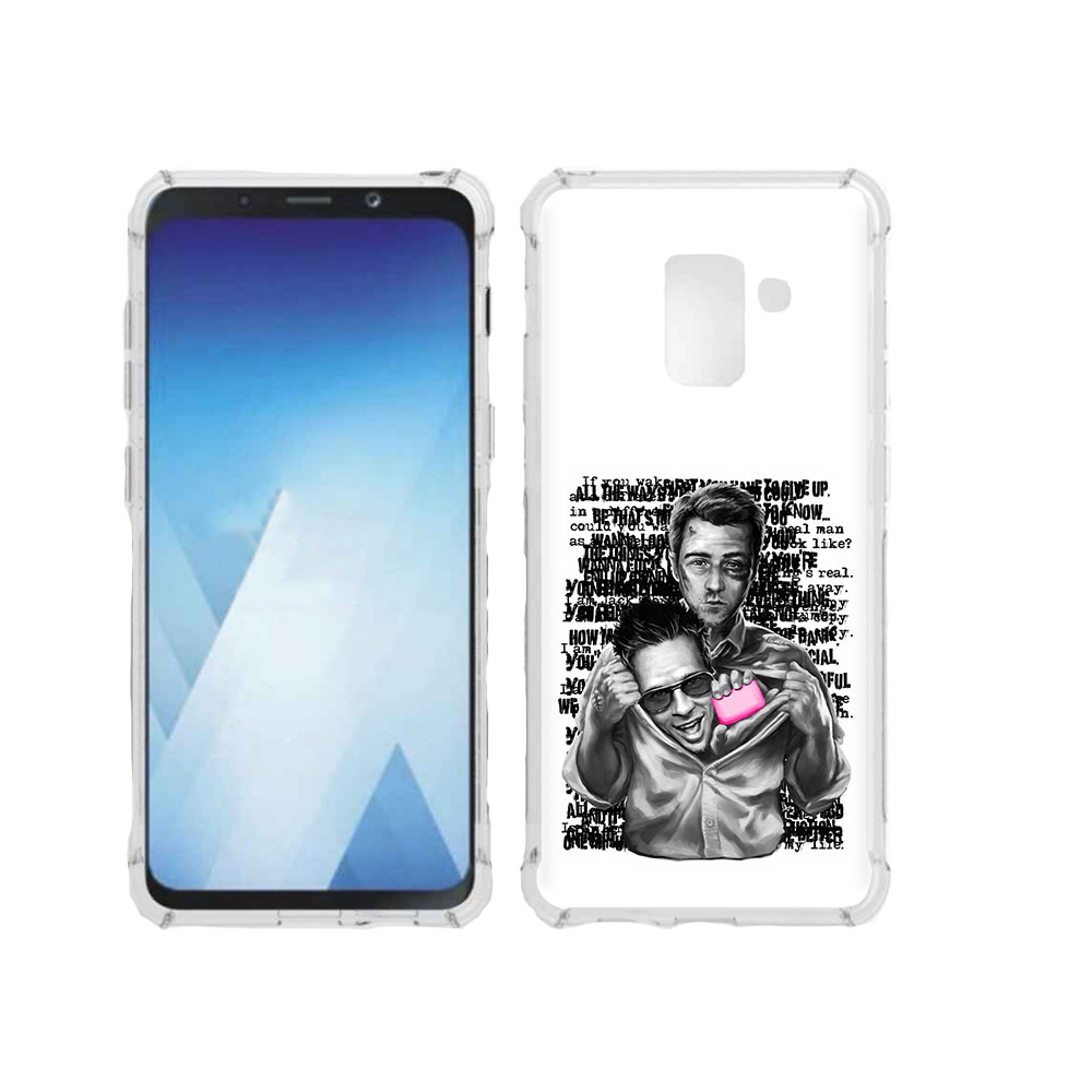 

Чехол MyPads Tocco для Samsung Galaxy A5 (2018) бойцовский клуб (PT95317.573.242), Прозрачный, Tocco