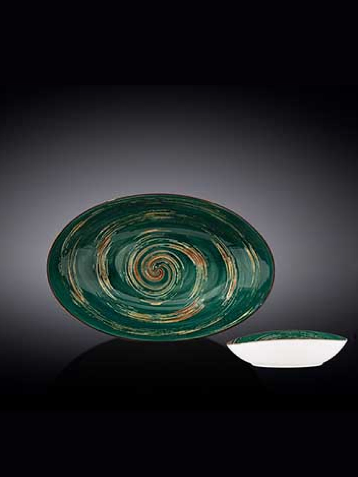 

Салатник Wilmax England Spiral, фарфоровый, 25x16,6 см