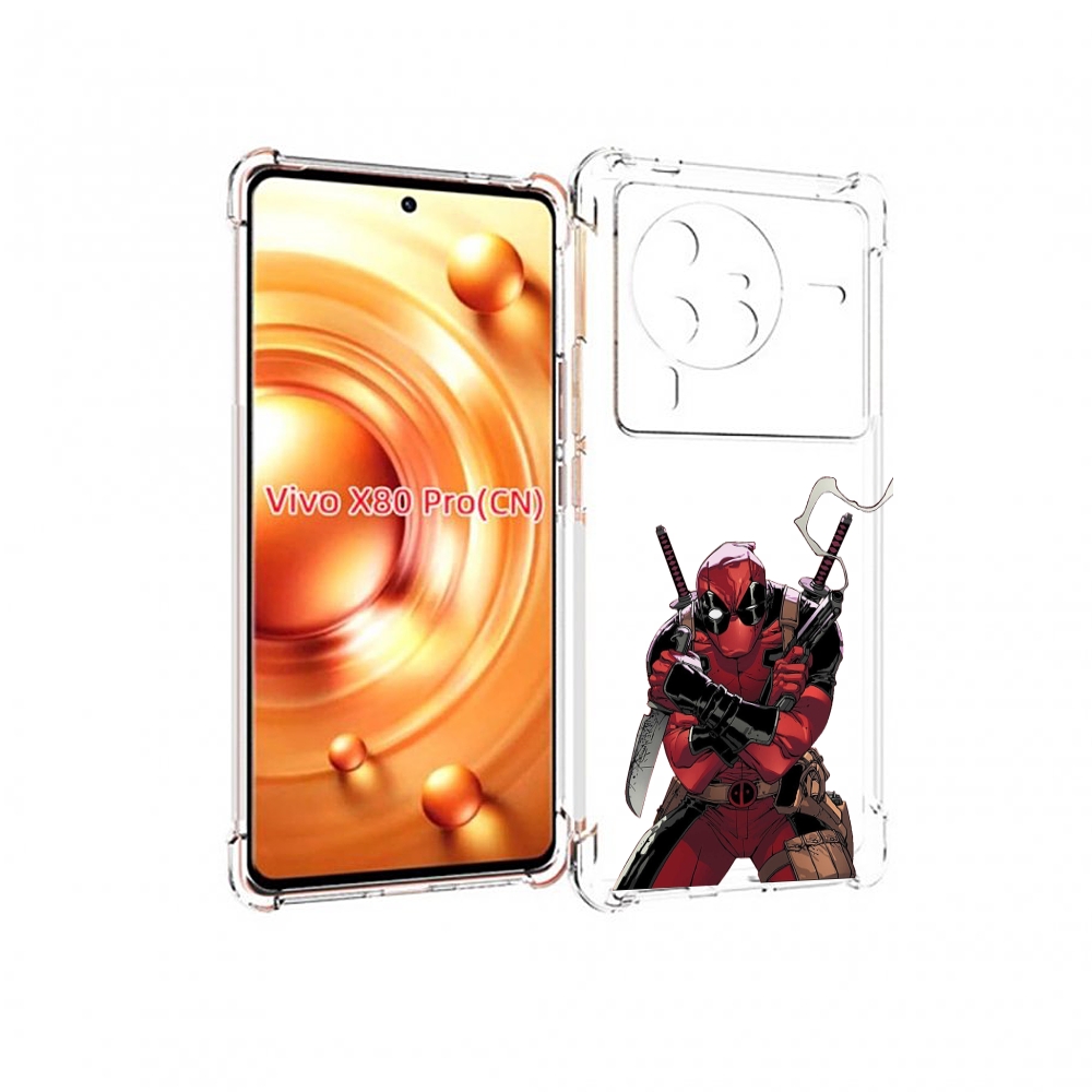 

Чехол MyPads дедпул-подмигивает для Vivo X80 PRO, Прозрачный, Tocco