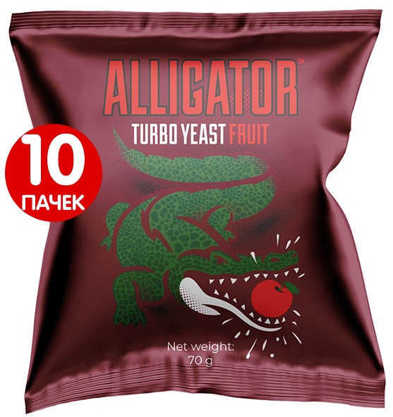 Дрожжи Alligator FRUIT, 10 шт х 70 г