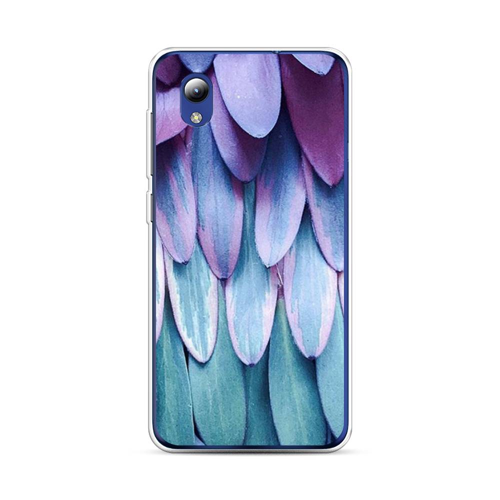 

Чехол на ZTE Blade A3 2019Синее перо, Фиолетовый;голубой, 134750-3