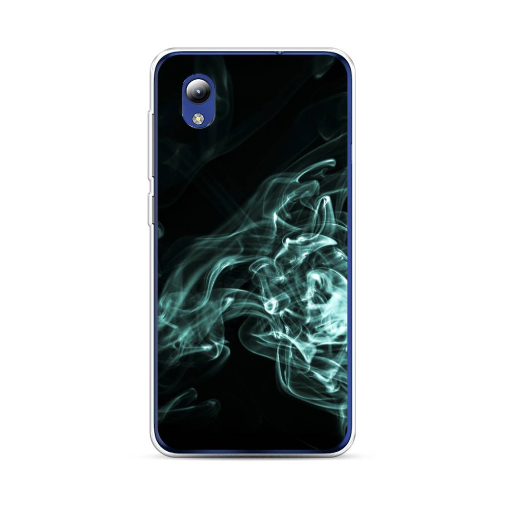 

Чехол на ZTE Blade A3 2019 "Дым", Бирюзовый;черный;голубой, 134750-3