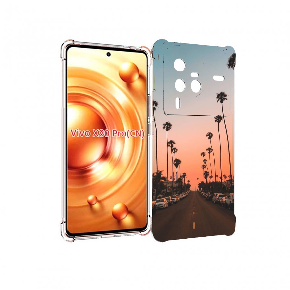 

Чехол MyPads дорога-с-закатом для Vivo X80 Pro, Прозрачный, Tocco